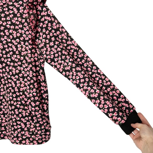 Sandy Liang X Target Pink Ditsy Floral Ruffle Hoodie Pullover - Picture 8 of 13